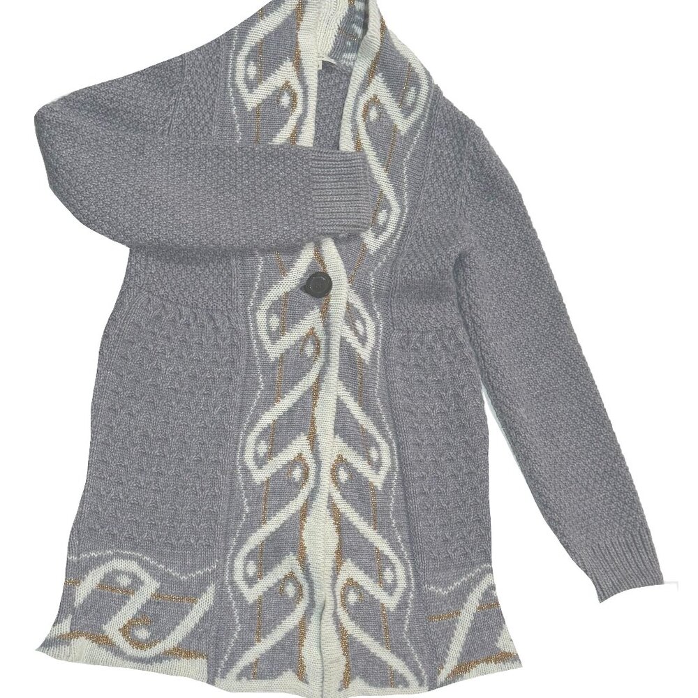 ESSENTIEL ANTWERP Size Med euc long button cardigan, great details!